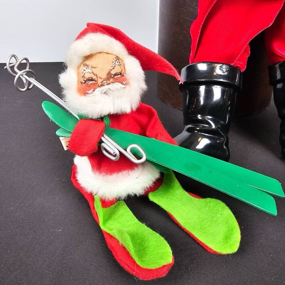 Vintage Santa Claus Skier Good Condition